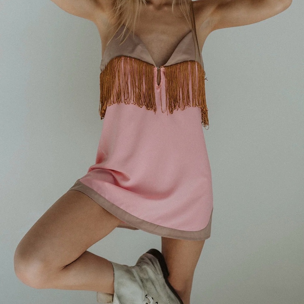 Understated Leather Lady Luck Slip Dress